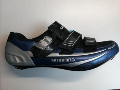 Shimano Fahrradschuhe SHR130 blau-silber, groß. 49
