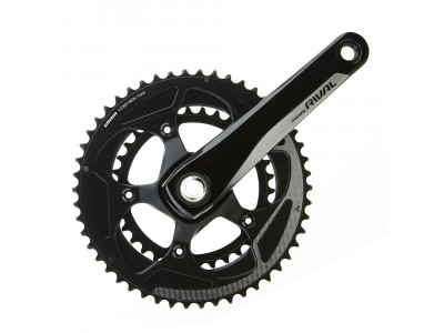 Sram Rival22 GXP cranks 170/172.5 mm 50-34 Yaw, axle not included, 2x11, black