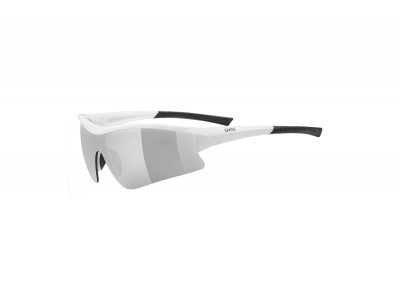 uvex Sportstyle 103 okuliare biele/čierne / strieborné sklá