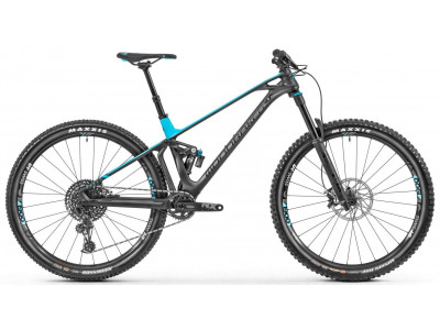 Bicicletă de munte Mondraker FOXY CARBON R 29, fantomă neagră / albastru deschis, 2019
