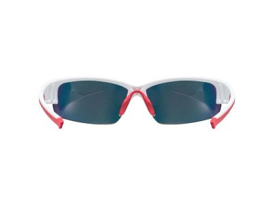 uvex Sportstyle 215 Brille, mattweiß/rot