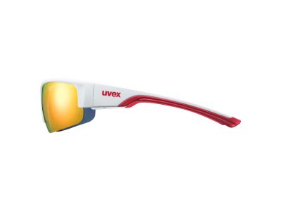 uvex Sportstyle 215 okuliare, matná biela/červená
