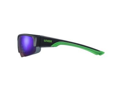 Ochelari Uvex Sportstyle 215, negru mat/verde