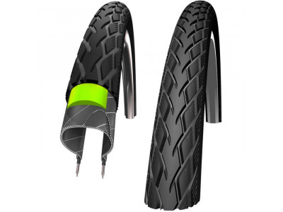 Schwalbe Marathon 28x1.40&quot; GreenGuard E50 tire with reflective strip, wire