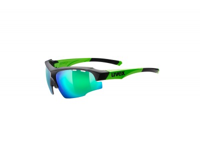 Okulary uvex Sportstyle 107 w kolorze czarnym matowo-zielonym/zielonym