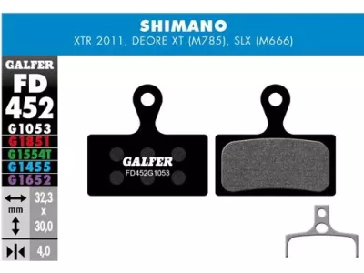 Galfer FD452 G1053 Standard brake pads, organic