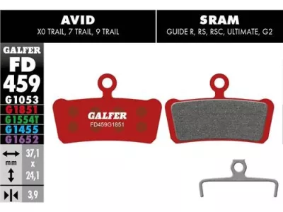 Galfer FD459 G1851 Advanced brake pads, organic
