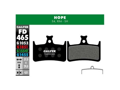 Galfer Standard G1053 brzdové plartničky pro brzdy Hope