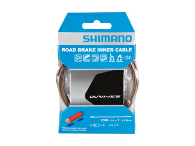 Shimano silniční brzdové lanko 1,6x2000mm nerezové+Polymerový povlak Dura Ace