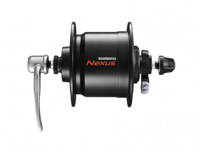 Shimano front hub with dynamo DHC3000 6V/3W 36d. black on ru+surge protection SMDH10
