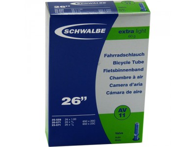 Schwalbe 26x1,00 FV 40mm (20/25-559/571) fékcső, AV/FV