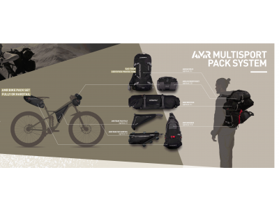 Sakwy GHOST - FULLY / Zestaw plecaków rowerowych FULLY AMR, model 2017
