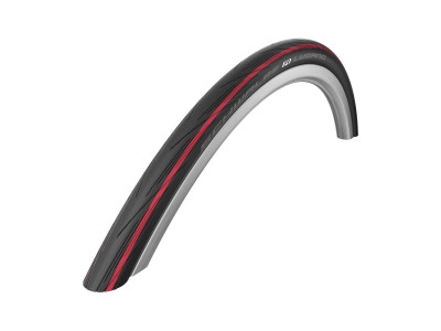 Opona Schwalbe LUGANO 700x25C (25-622) 50TPI 350g pasek czerwony