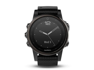 Garmin fénix 5S Sapphire hodinky Grey, Black band