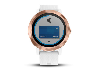 Garmin vivoactive 3 White Silicone Rose Gold MTBIKER.shop