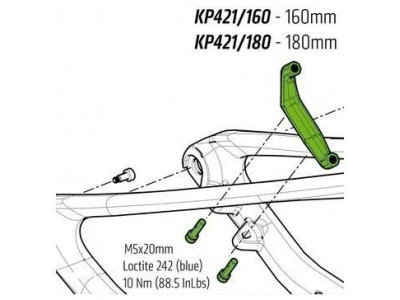 Cannondale KP421/160 adaptér zadní brzdy pro Scalpel-Si 160mm