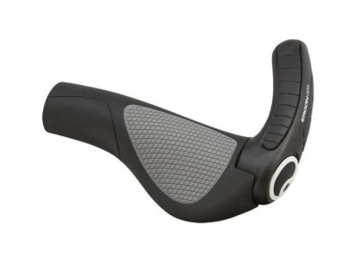 Ergon GP3 ergonomické gripy s rohmi, čierna/sivá