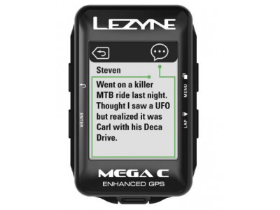 Lezyne cycling navigation MEGA Color GPS HRSC with chest strap and speed/cadence sensor