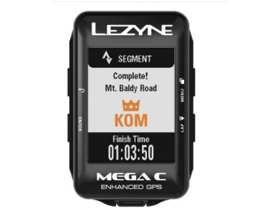 Lezyne cycling navigation MEGA Color GPS HRSC with chest strap and speed/cadence sensor