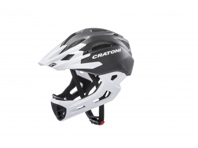 Cratoni C-MANIAC helmet black and white