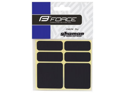 Force set of reflective stickers, black