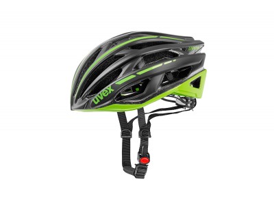 uvex Race 5 Helm schwarz matt/grün