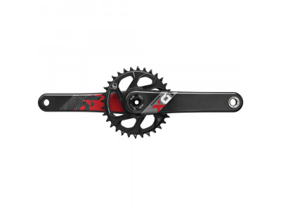 SRAM X01 Eagle DUB 1x12s 175mm Cranks with Direct Mount 32Z X-SYNC 2 Converter, Red