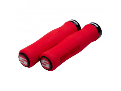 Sram Locking gripy tvarované penové 129 mm červené/čierne