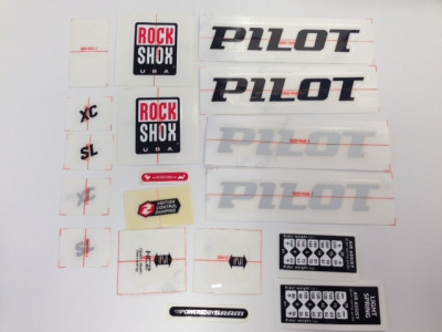 Rock Shox Pilot sticker set