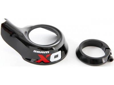 Sram x0 Grip Shift Red Cover/Clamp Kit, Left Qty 1