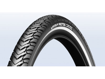 Tire Michelin Protek Cross 700x32C (32-622) black with reflective strip, wire