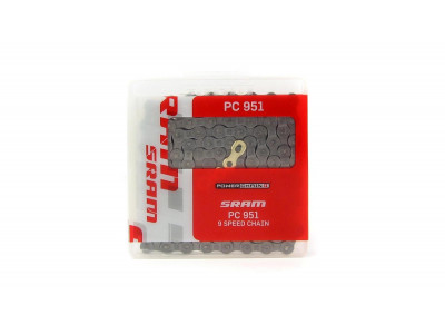 SRAM PC 951 chain, 9-speed, 114 links, PowerLink Gold