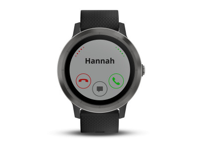 Garmin vívoactive 3, schwarzes Silikon, Schiefer