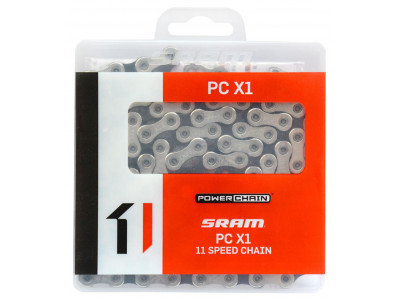 SRAM PC X1 SolidPin lánc, 11-seb., 118 szem, Power Lock patentszemmel