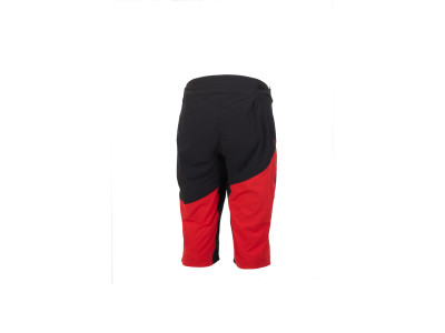 GHOST Shorts Pantaloni scurți Ridge Line, negru/roșu