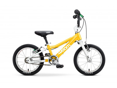 woom 2 14 children's bike, yellow