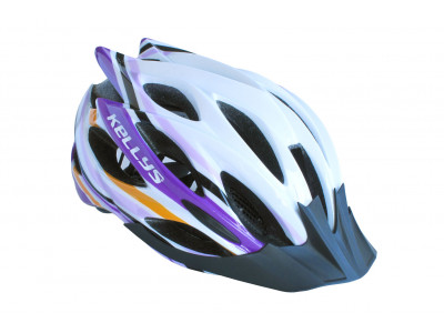Kellys Helmet Dynamic alpine white-purple