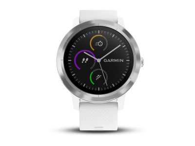 Garmin vívoactive 3, White Silicone, Stainless Steel