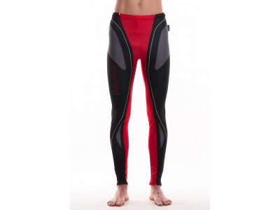 Sportful Lake Placid Thermal Elast. Pantaloni negri/roșii