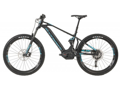 Mondraker horský bicykel CHASER+ 27,5, black/light blue, 2019