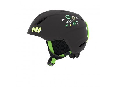 Giro Launch Mat Black/Bright Green Alien ski helmet
