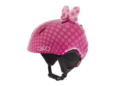 Casca pentru copii Giro Launch Plus, Pink Bow Polka Dots