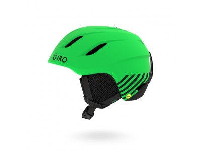 Giro Nine Jr MIPS Mat Bright Green Zoom ski helmet