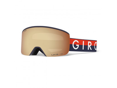 Giro Axis Midnight/Red Throwback Vivid Copper/Vivid Infrared (2 Glasses) ski goggles