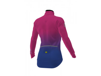 Jachetă de ciclism pentru femei ALÉ Giacca Donna K-Tornado DWR iarnă albastru deschis/magenta