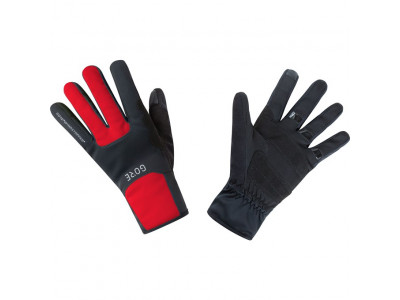 GOREWEAR M WS Thermo Gloves Handschuhe schwarz/rot