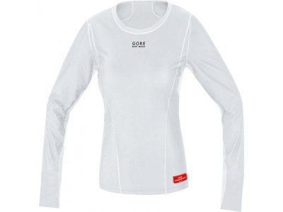 GOREWEAR Base Layer WS Lady Thermo póló hosszú bilinccsel világosszürke/fehér