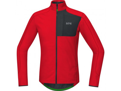 GOREWEAR C5 Thermo Trail Jersey red/black L