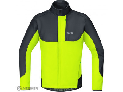 Jachetă GOREWEAR C5 WS Thermo Trail Jacket neagră / galben neon