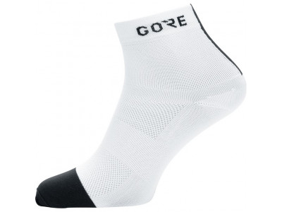 GORE M Light Mid ponožky biele/čierne